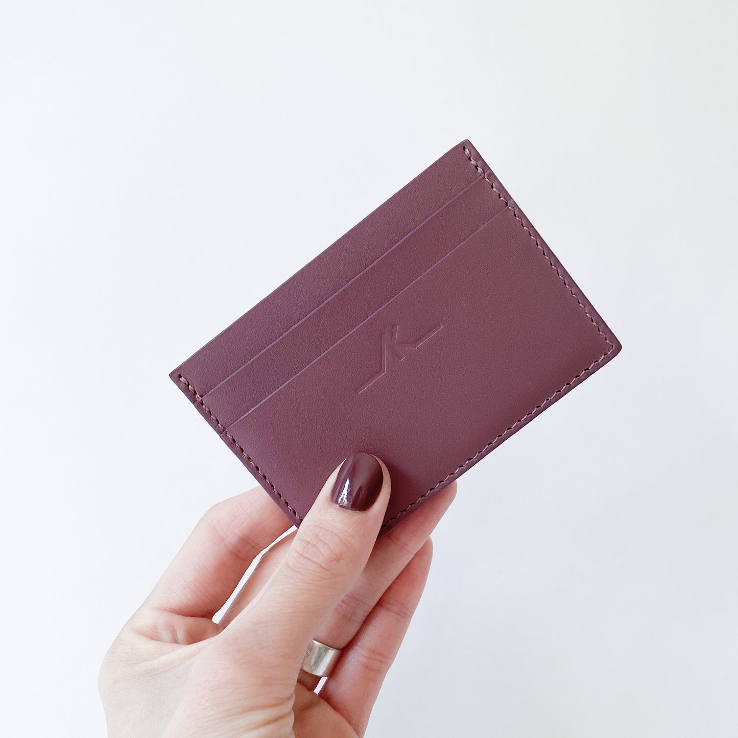 PORTE-CARTES / Rose parme