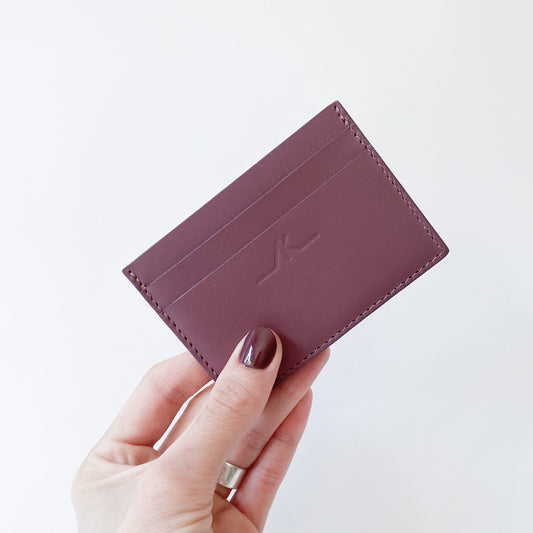 PORTE-CARTES / Rose parme