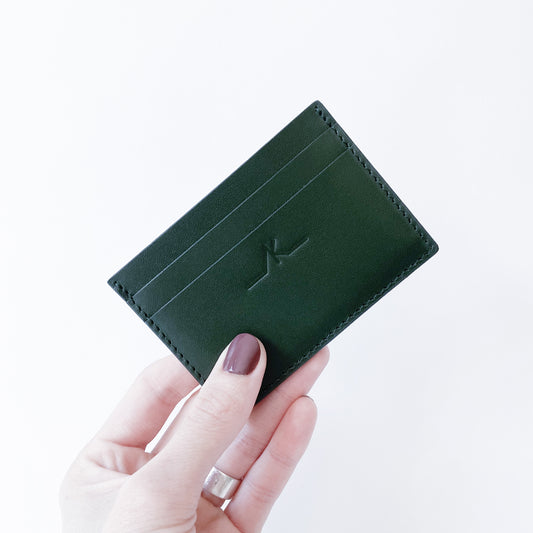 PORTE-CARTES / Vert bouteille